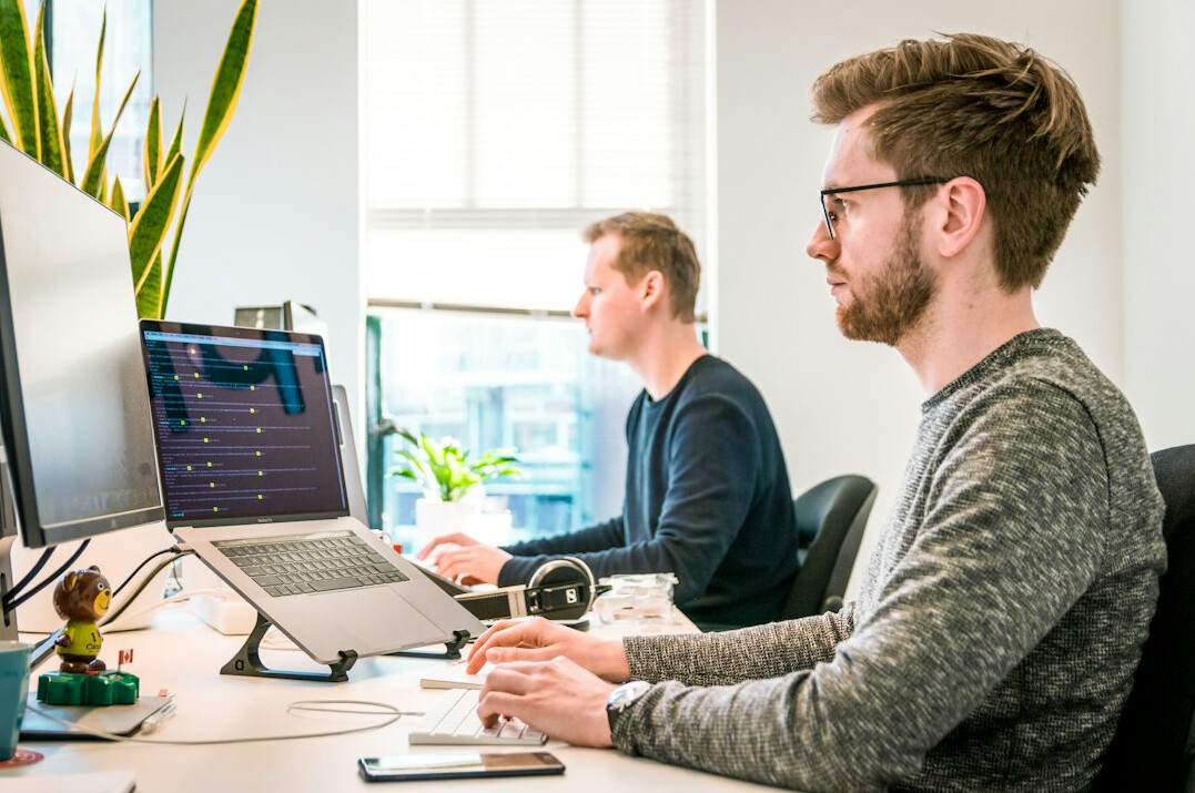 corporate team coding