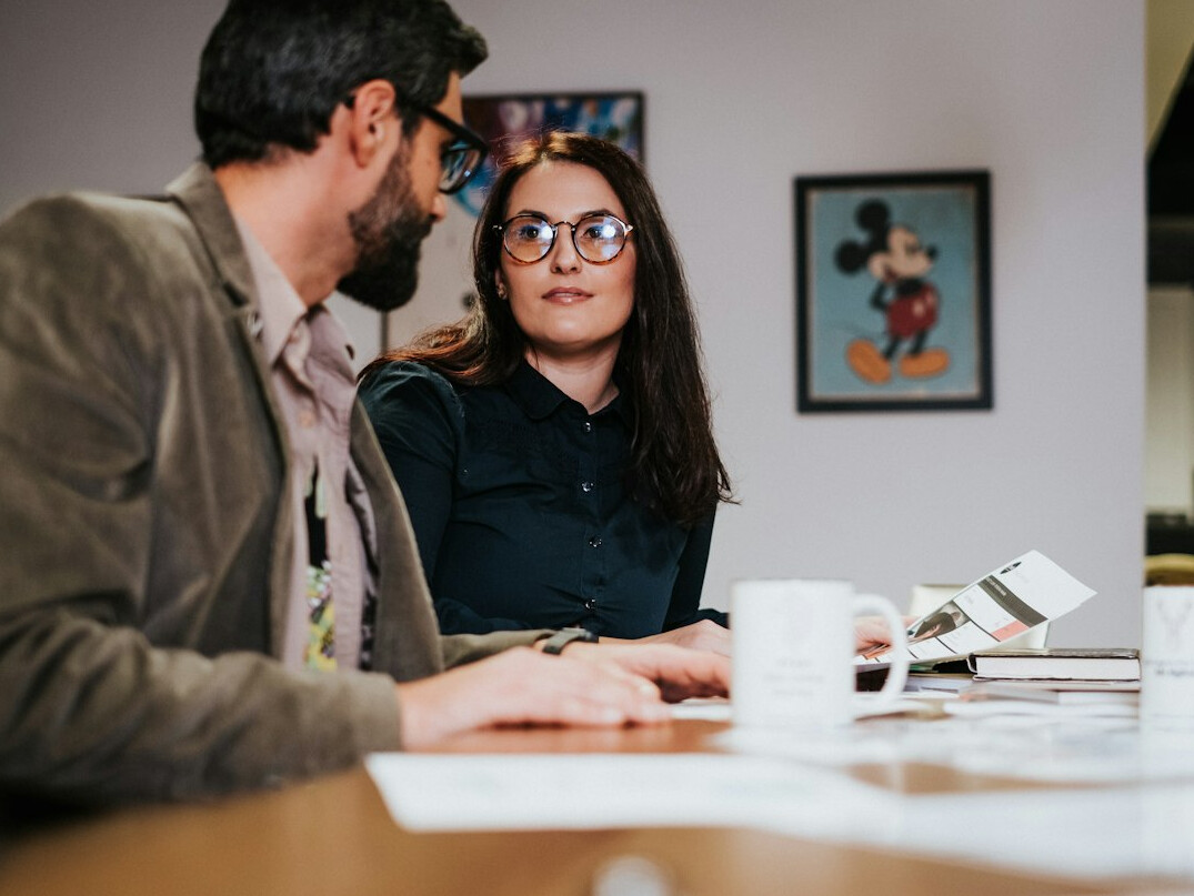 team collaboration in office