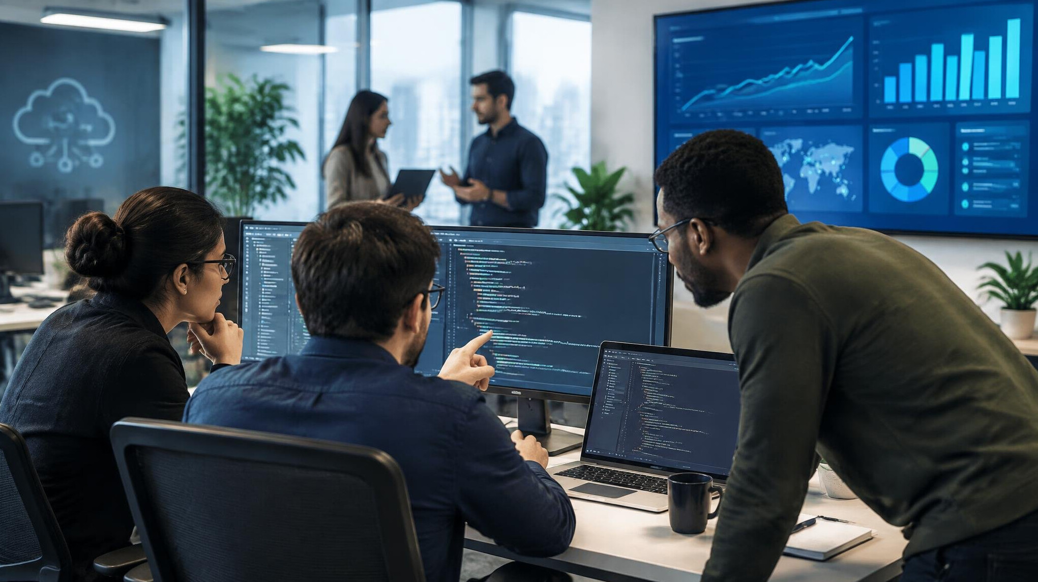 software developers coding